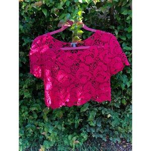 Beautiful red crop top